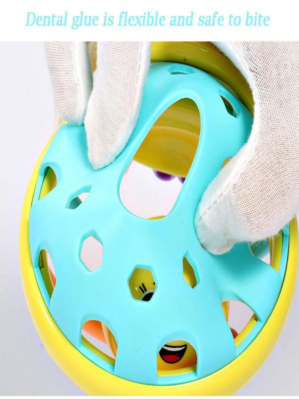 Baby Hand Bell Rattles Ball Toys for 6-12 Months Toddlers, BPA Free S8393