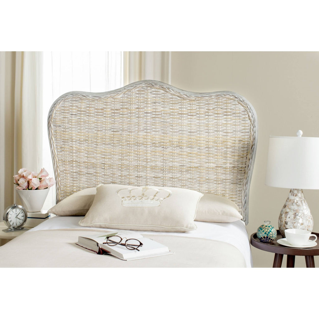 Safavieh Imelda White Washed Headboard Full D4334
