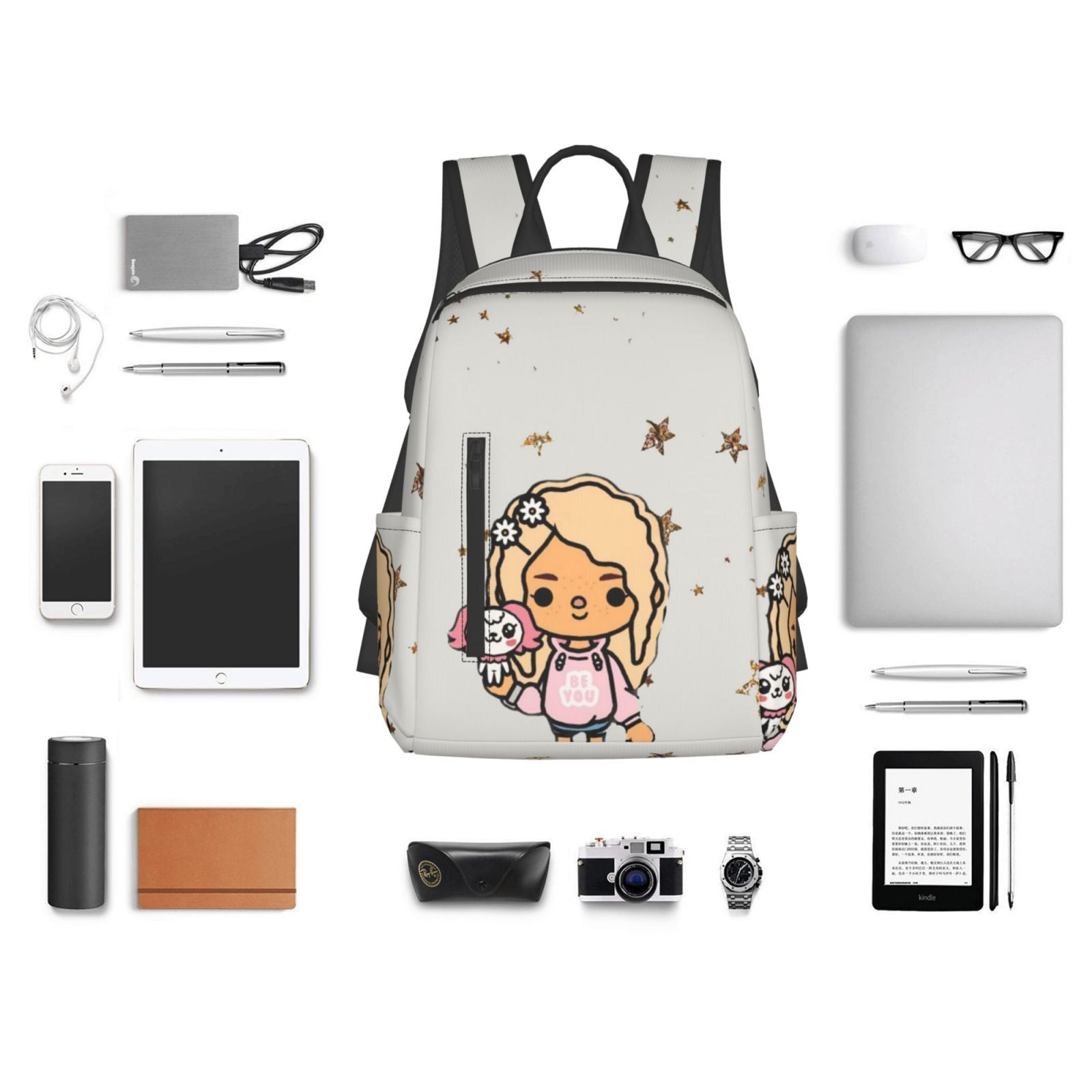 Toca Boca Life Backpack Student School Bag Lightweight Unisex Y145