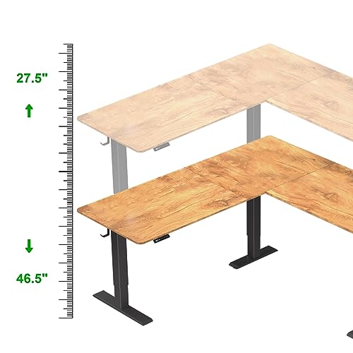 Upgrade Version 63 x 55 inch L Shaped Electric Standing Desk E679178