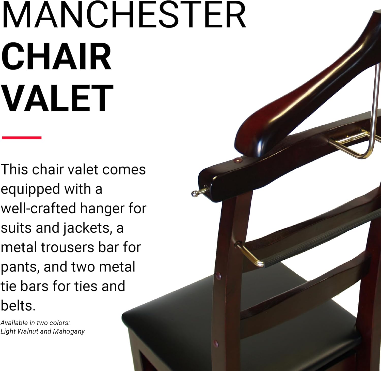 Proman Products Chair Valet, Mahogany Z488763