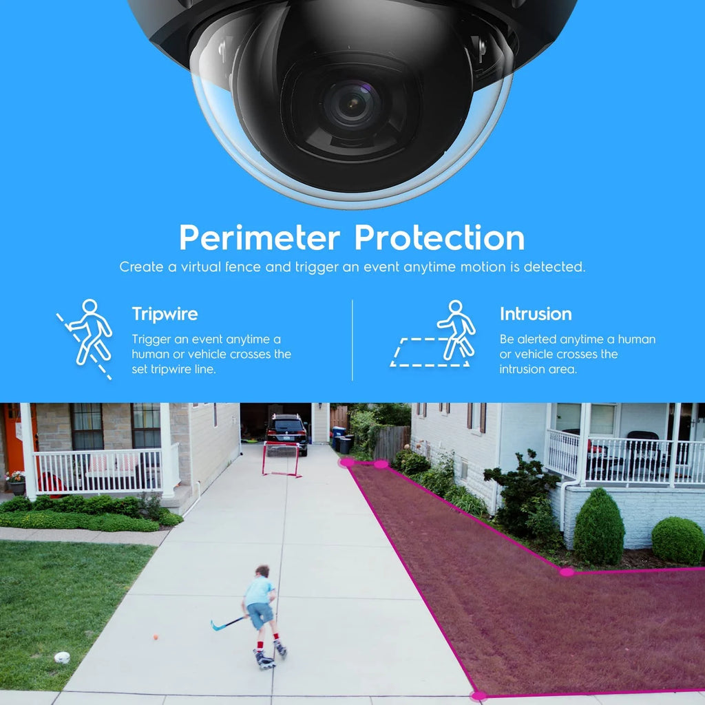 Amcrest UltraHD 4K Outdoor Security POE IP Dome Camera, 98ft Night Vision, Black N855