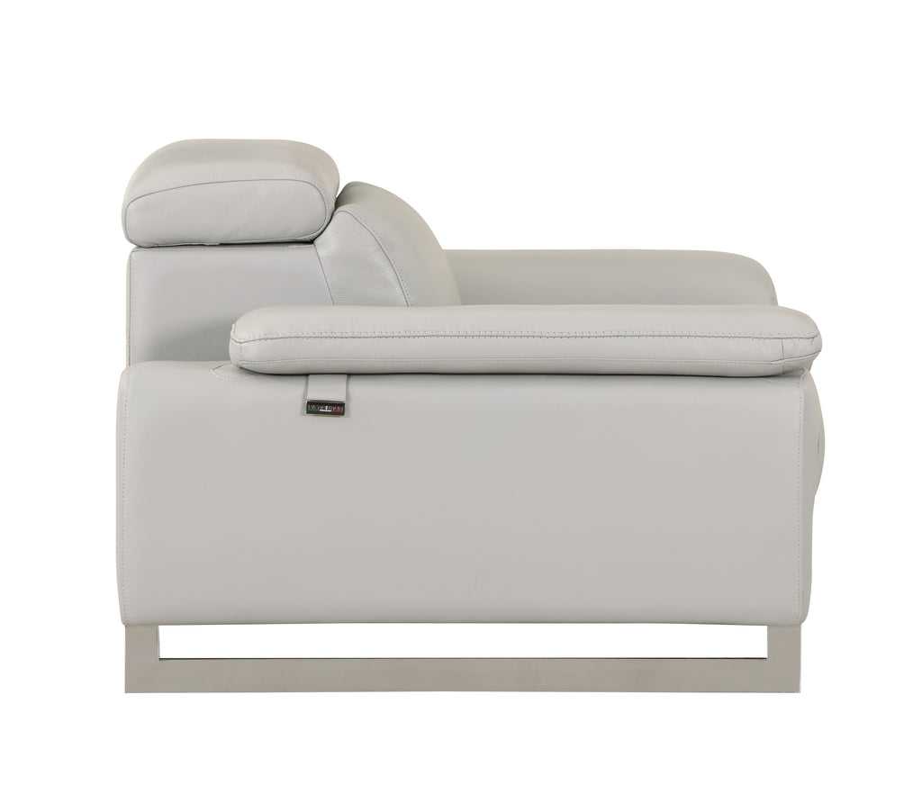 Global United Top Grain Italian Leather Loveseat N754