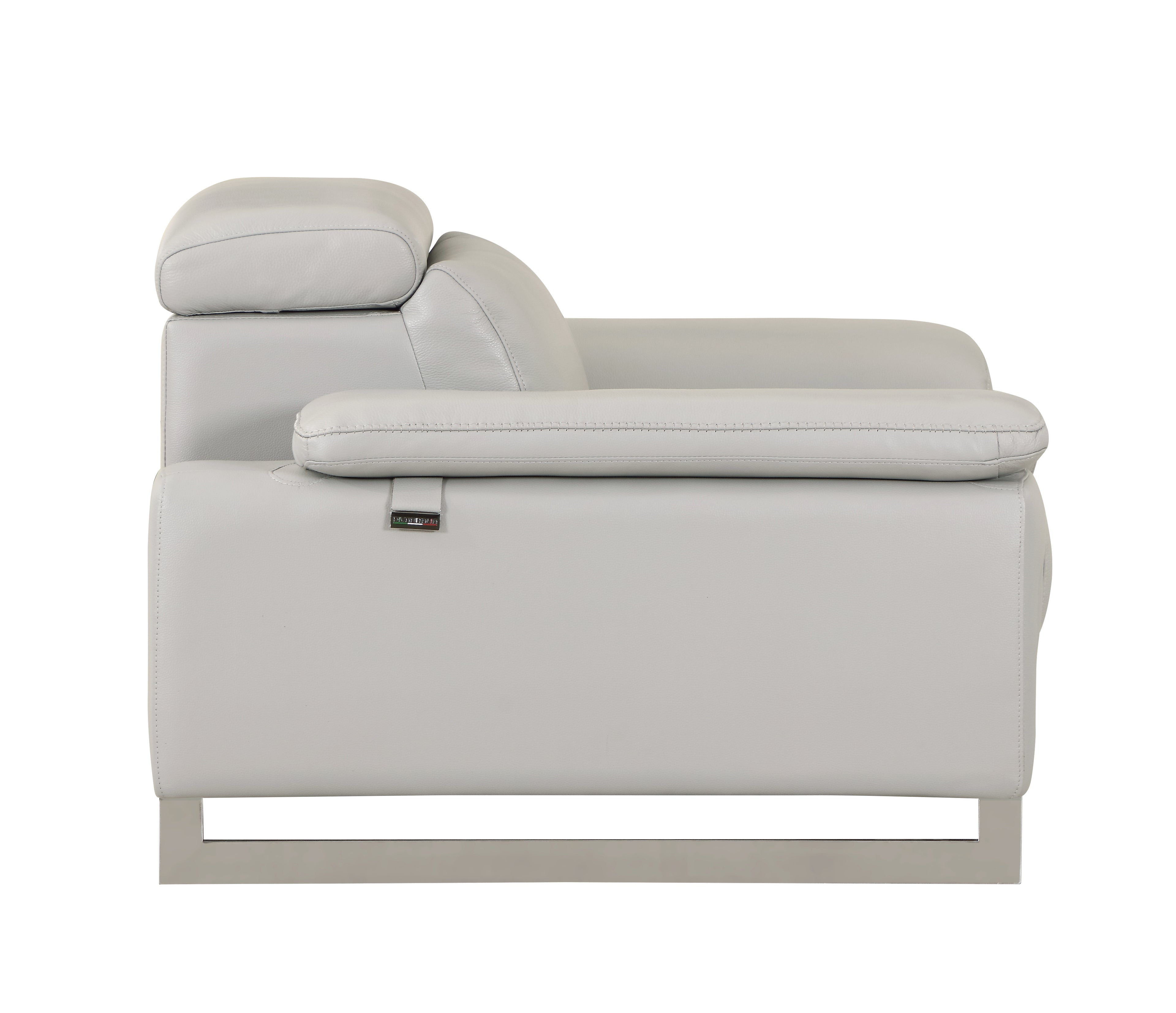 Global United Top Grain Italian Leather Loveseat N754