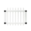 Outdoor Essentials Chelsea 3 ft. x 42 in. White Vinyl Picket Fence Gate
