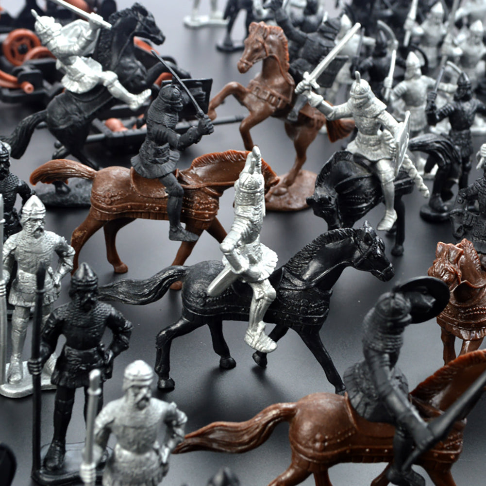 Surakey 28Pcs Ancient Middle Ages Toy Soldier Figures Q3300