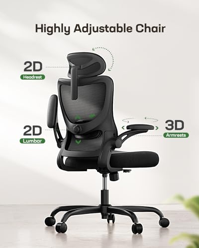 Marsail Ergonomic Office Chair with Adjustable Lumbar Support O788152