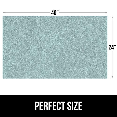 Gorilla Grip Waterproof Silicone Under Sink Mat with Raised Lip, 28 x 22 in, Gray P766266