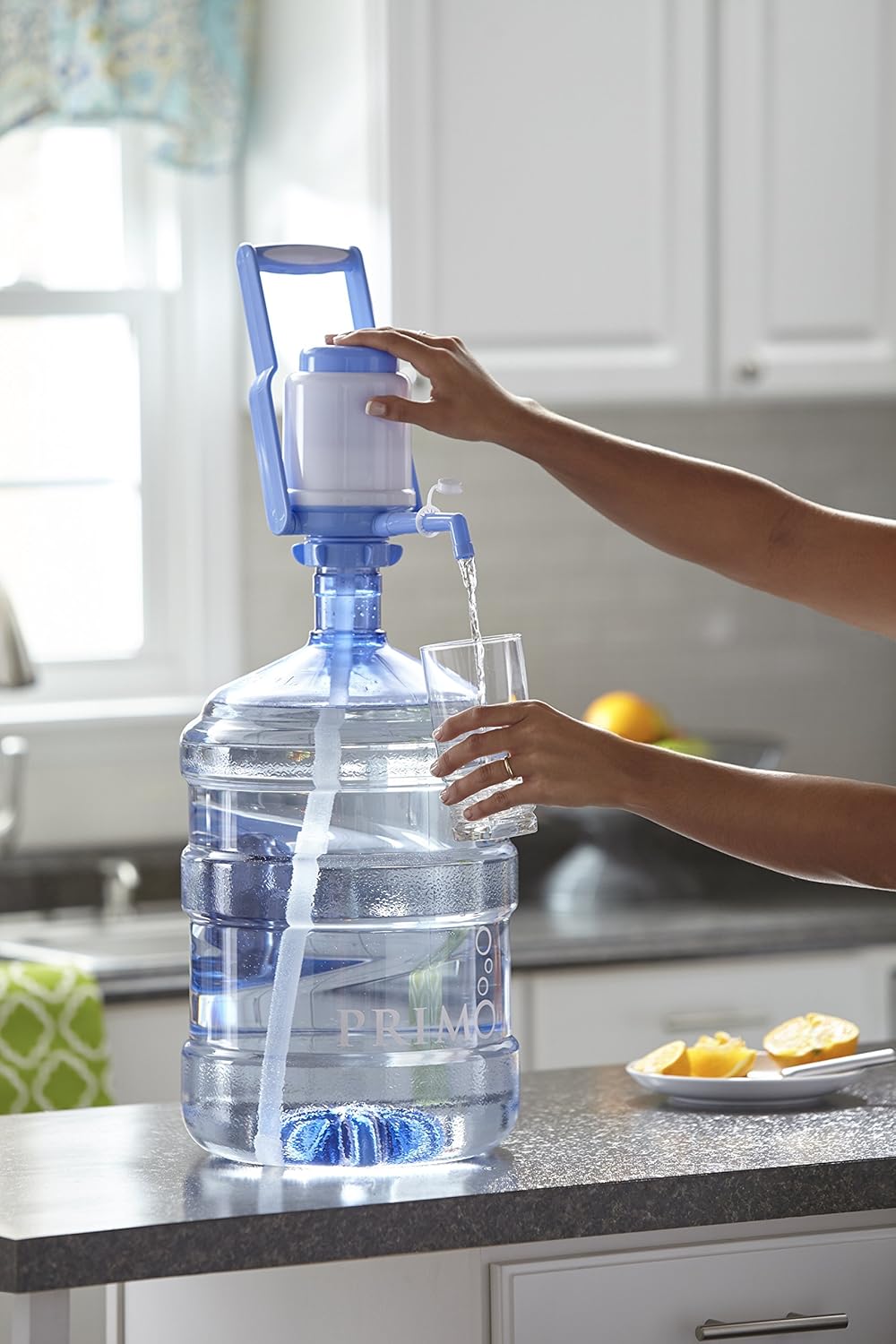 Primo Portable Bottle Pump Water Dispenser for 3 or 5 Gallon Jugs P47760