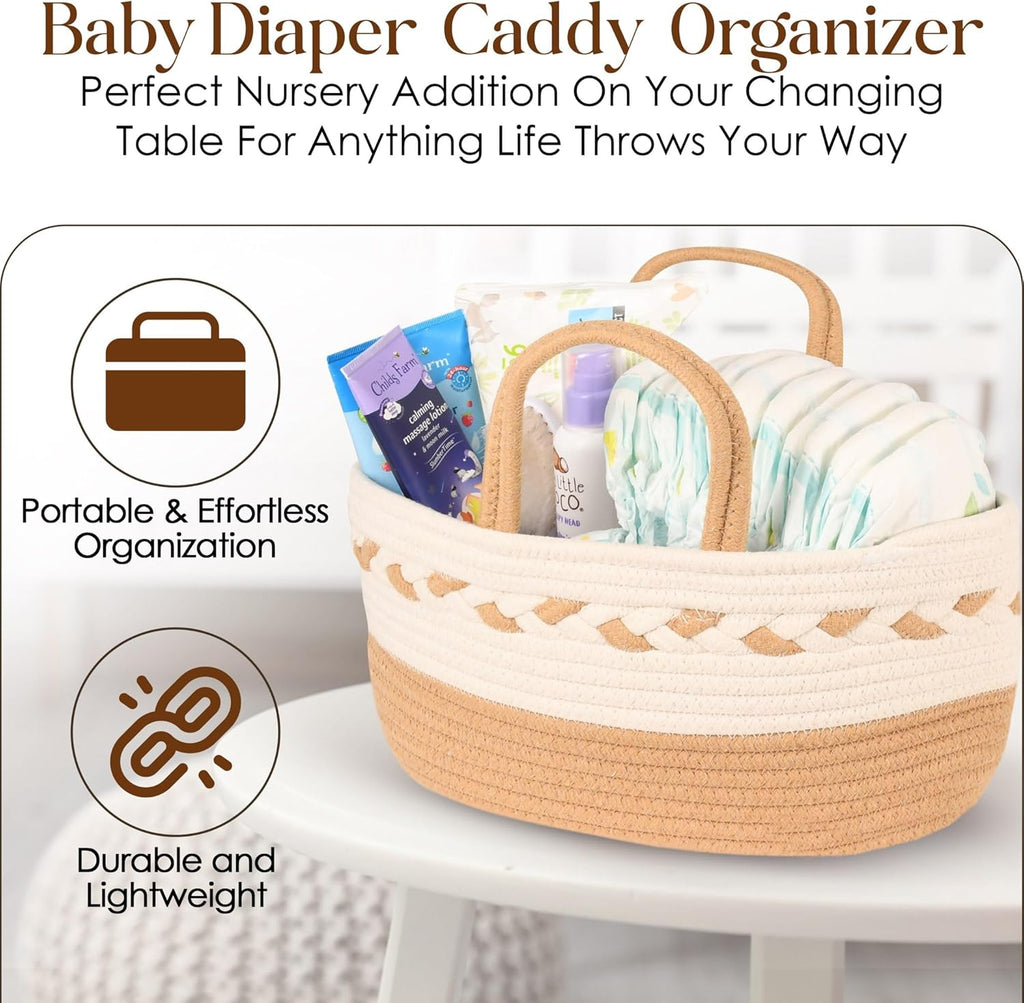 Moses Baby Changing Basket for Newborn with Thick Foam Mattress, Waterproof Cover D81634