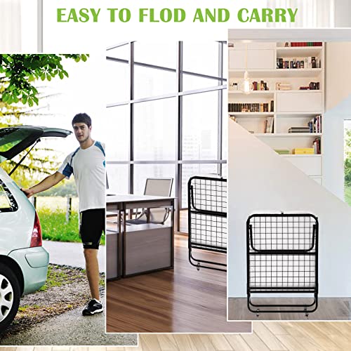 Folding Bed Frame Heavy Duty Portable Bed for Adults B301