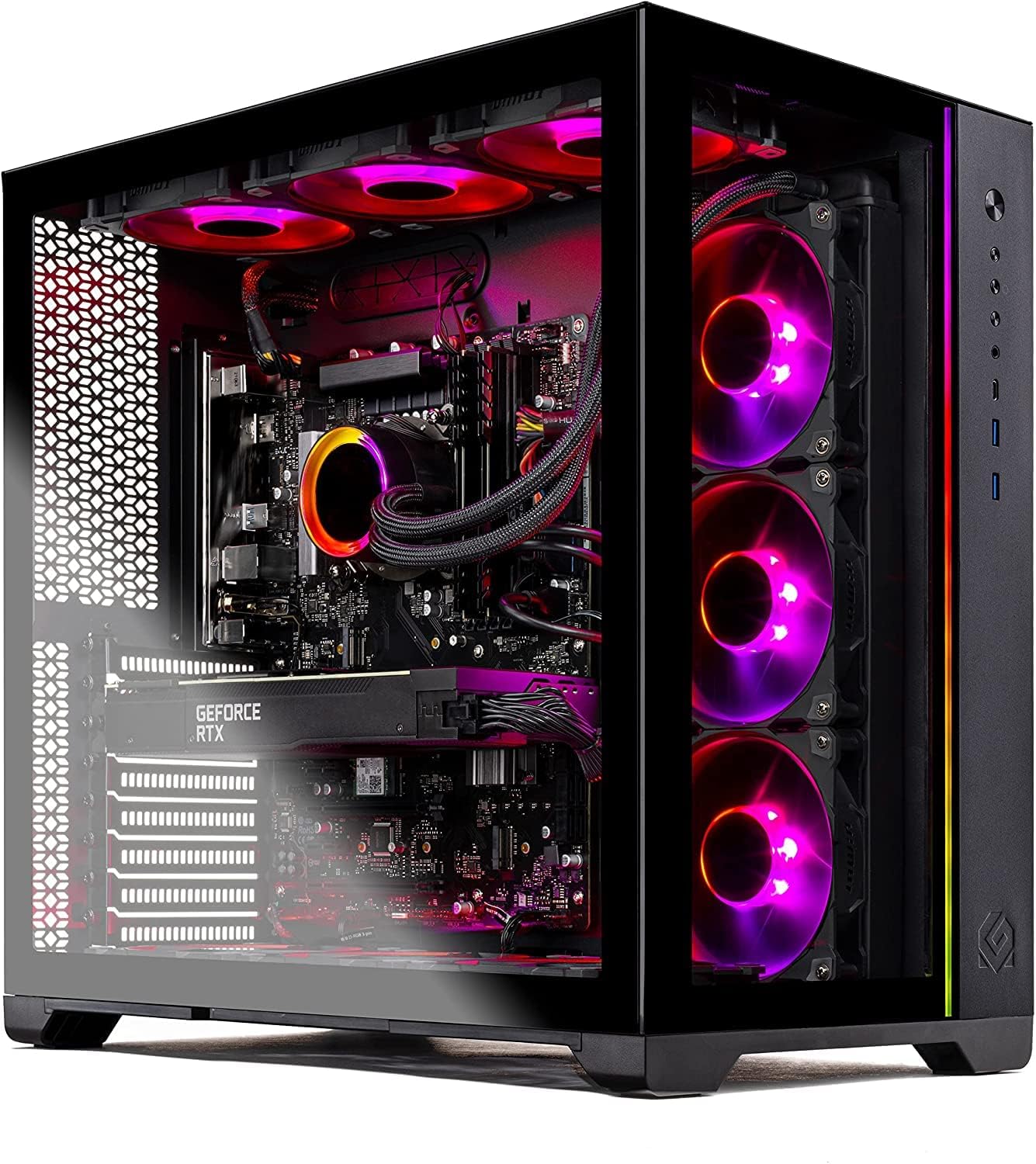 Skytech Prism II Gaming PC Desktop – Intel Core i5 12600K 3.7 GHz, RTX 3070 Ti, 1TB NVME SSD, 32G DDR5 RGB, 750W Gold PSU, 360mm AIO, AC Wi-Fi, Windows 11 Home 64-bit