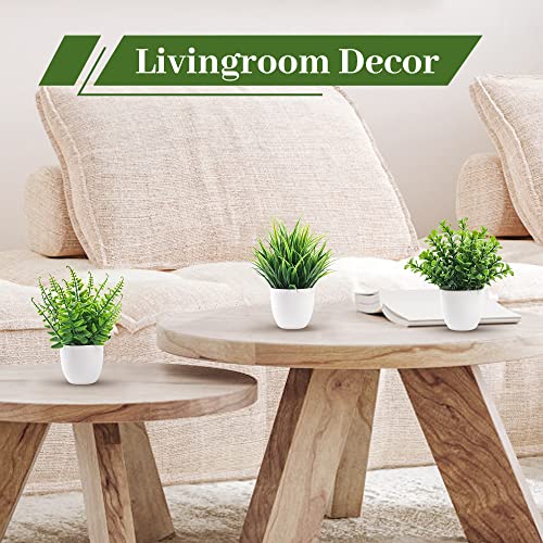 Der Rose 4 Pack Small Artificial Potted Plants Indoor Decor J918727