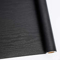 Abyssaly 24" X 118" Black Wood Wallpaper Decorative Self-Adhesive Contact Paper Film Furniture Real Wood Tactile Sensation Surfaces Easy to Clean