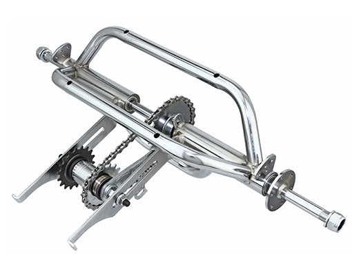 Chrome Trike Conversion Kit for 12 Inch Bicycle, 36 Spoke Wheels Q886