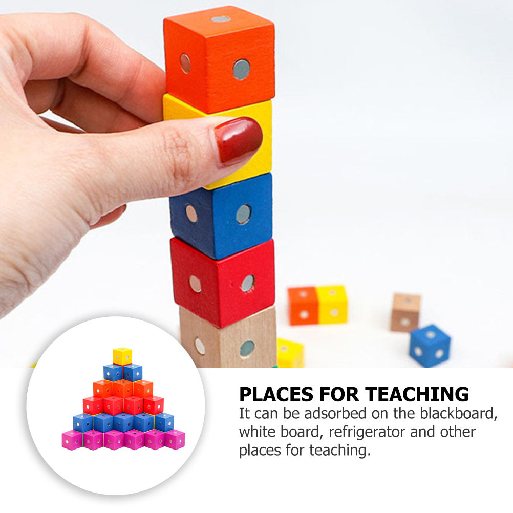 Magnet Cubes Building Blocks 90 Pcs Wooden Puzzle E302