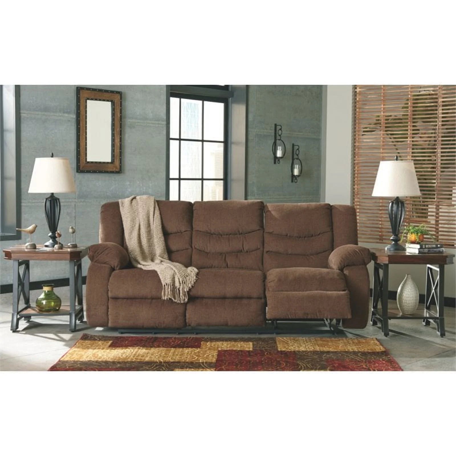 Bowery Hill Reclining Sofa Chocolate H13855