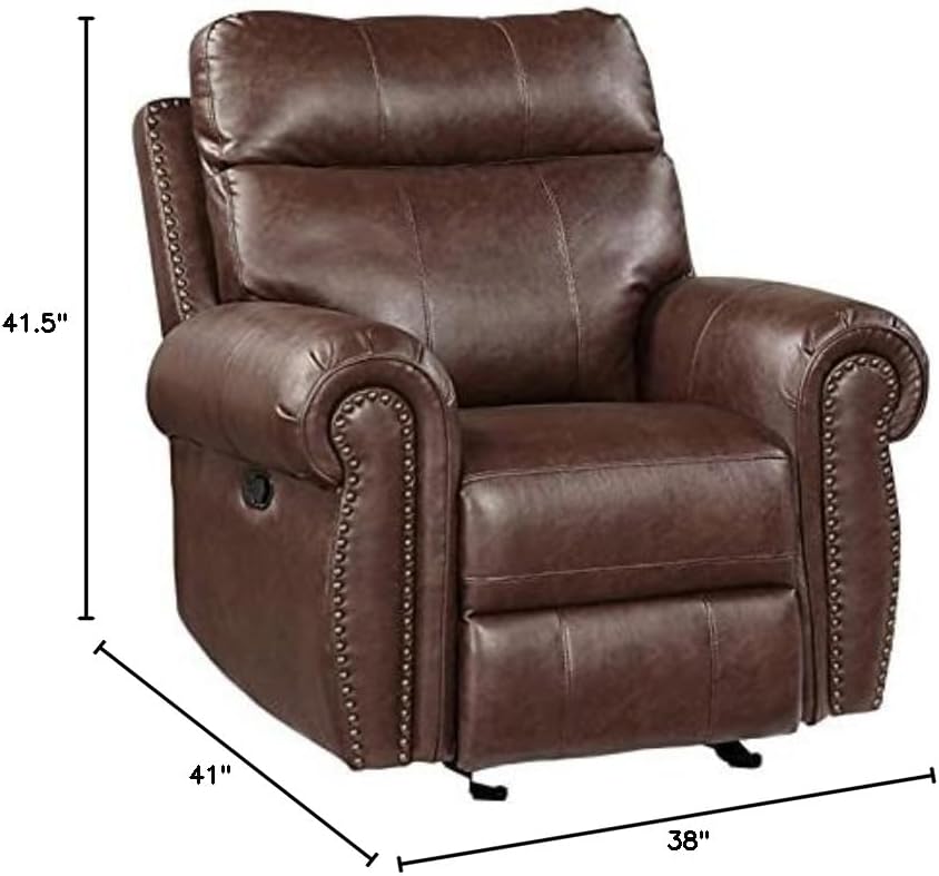 Lexicon Gallina Glider Recliner, Brown M328745