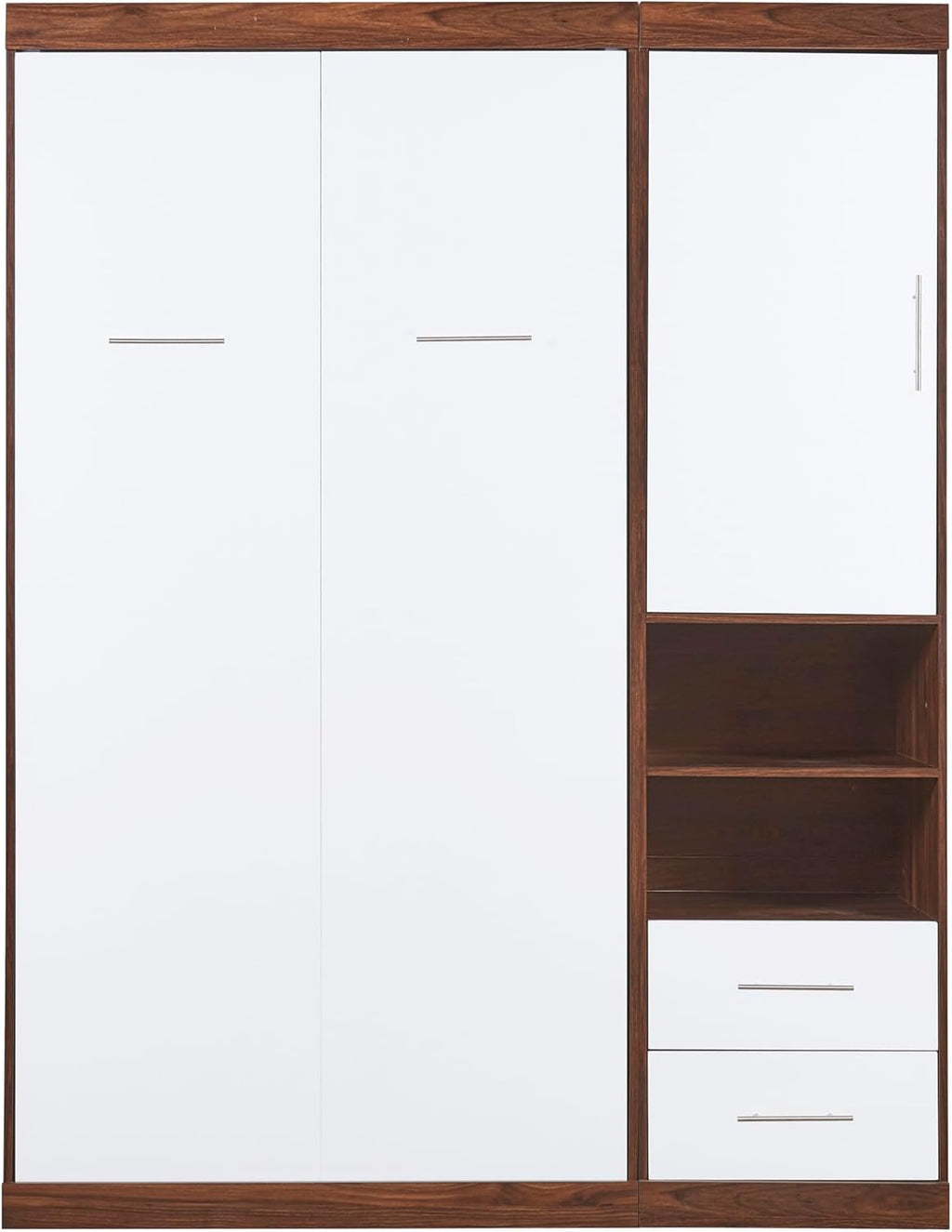 Harper & Bright Designs Twin Murphy Bed with Storage Drawers, White E9318