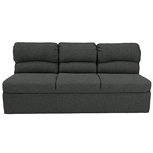 RecPro 72" RV Jackknife Sleeper Sofa with Drop-Down Console, Cloth Fabric Q782490