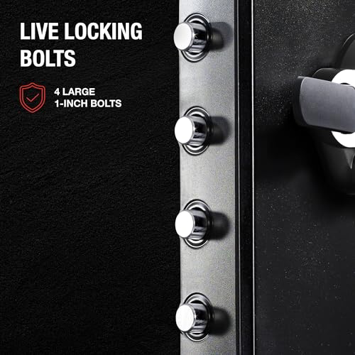 SentrySafe Fireproof Waterproof Steel Safe with Dial Combination Lock, Black W917