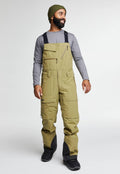 Trew Gear Men&s TREWth Ski u0026 Snowboard Bibs in Basalt Size M