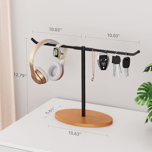 Hat Organizer for Baseball Caps, Free-Standing Metal Hat Rack, Black J25968