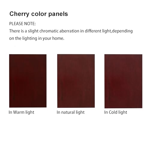 Knocbel Classic 72" Tall Corner 6-Shelf Curio Cabinet with Tempered Glass Doors, Cherry Y355579