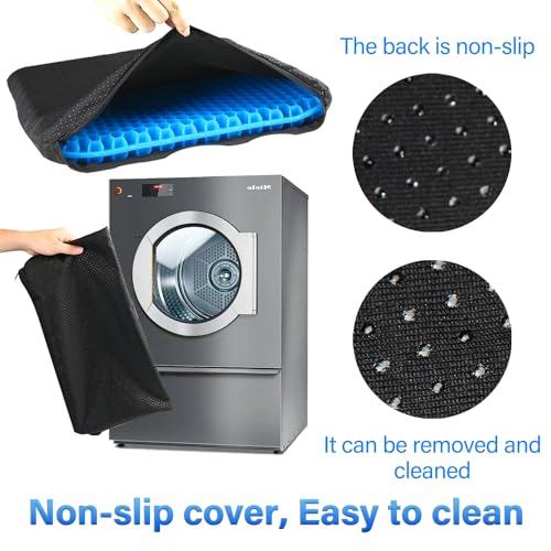 Large Cooling Gel Seat Cushion with Non-Slip Cover for Office, Car, and Desk A397244