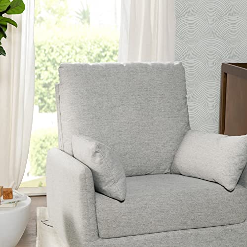 DaVinci Juno Swivel Glider in Ivory Boucle, Greenguard Gold Certified A96424