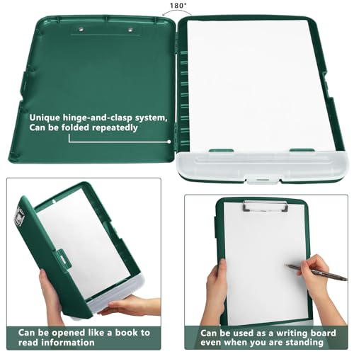Navy Blue Clipboard with Storage and Pen Holder V5719