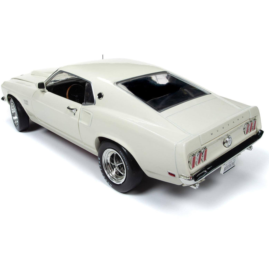 1969 Ford Mustang Fastback Boss 429 Wimbledon White 1/18 Diecast Y941934