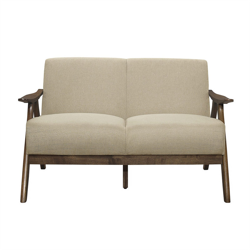 Lexicon Damala Textured Fabric 2-Piece Sofa Set, Light Brown U741207