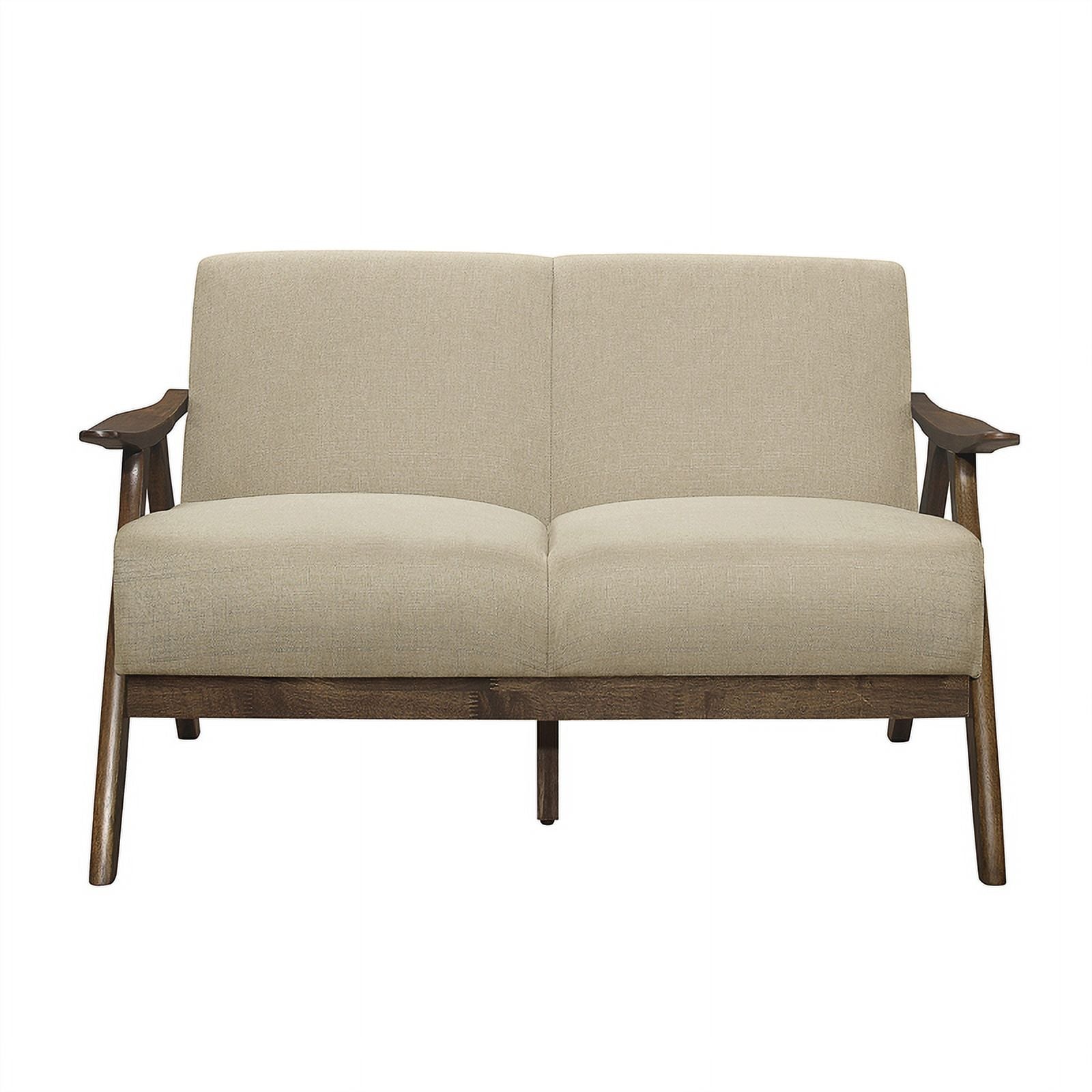 Lexicon Damala Textured Fabric 2-Piece Sofa Set, Light Brown U741207