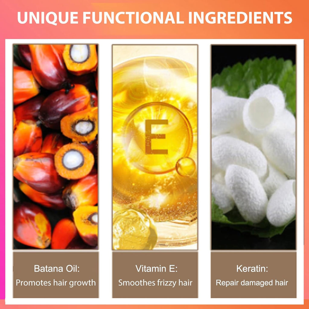 Batana Oil for Hair Growth, Unrefined Organic Pure Batana Butter Conditioner T8133