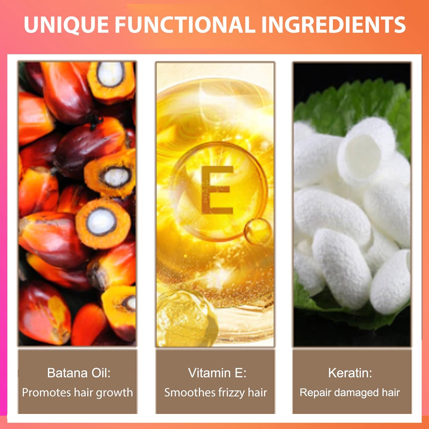 Batana Oil for Hair Growth, Unrefined Organic Pure Batana Butter Conditioner T8133