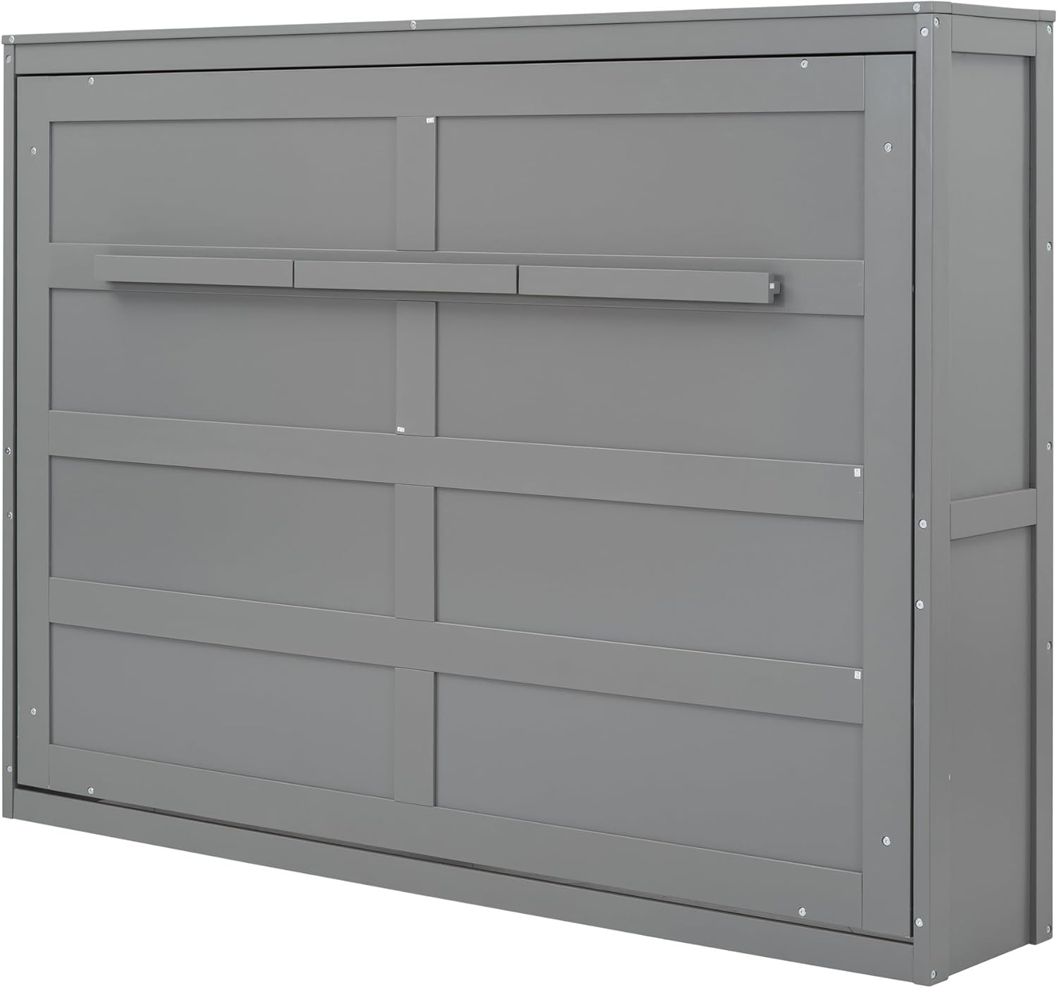 MERITLINE Full Size Murphy Bed Wall Bed for Guest Room, Gray P899