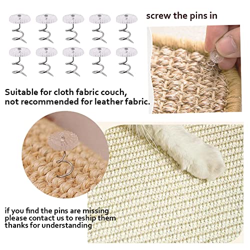 Cat Scratcher Mat Sisal Couch Protector for Cats V22376