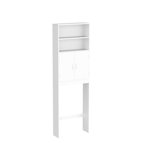 Yaheetech Over The Toilet Storage, Taller Bathroom Organizer Cabinet, White X17514