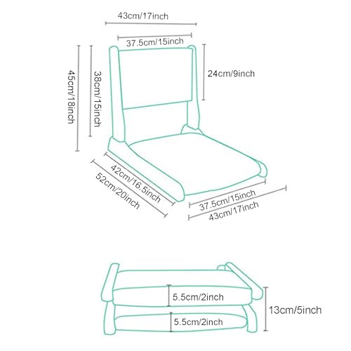 Tatami Floor Chair Japanese Style Legless Meditation Chair Portable Foldable I759856