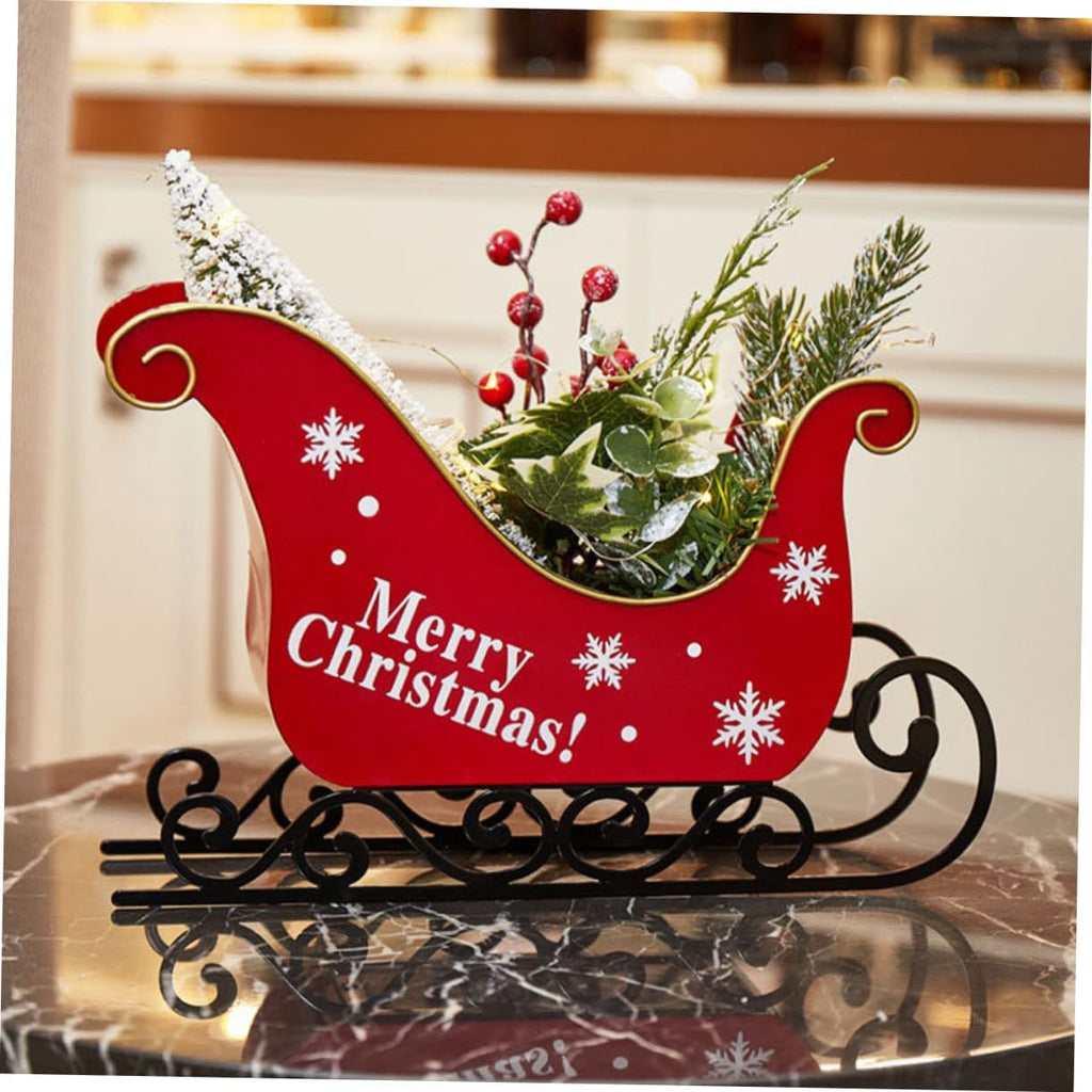 ifundom Christmas Sleigh Iron Table Decor C587925