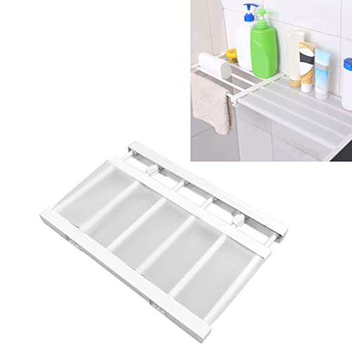 Pssopp Tension Rod Shelf, 16.5in Adjustable for Cabinet Wardrobe Y5591