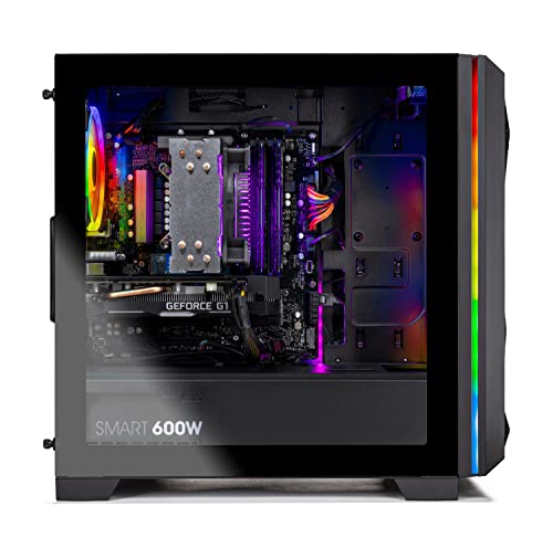 SkyTech Archangel 3.0 Gaming PC Desktop, Ryzen 5 3600, RTX 2060, 500GB SSD, 16GB DDR4, White M276237