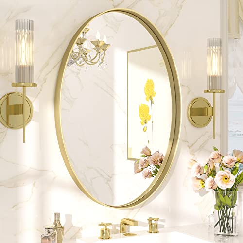 TETOTE Black Framed Mirrors for Bathroom, 30 x 36 Inch Modern Decorative Wall Mounted Rectangle Matte Framed Vanity Mirror (Horizontal/Vertical)