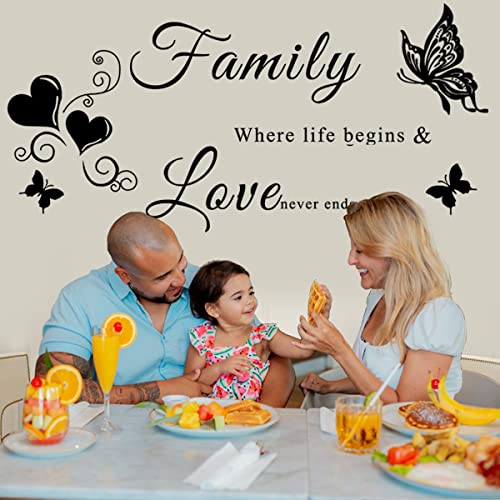 Family Wall Sticker Inspirational Quote Vinyl Decal for Living Room Bedroom I5408