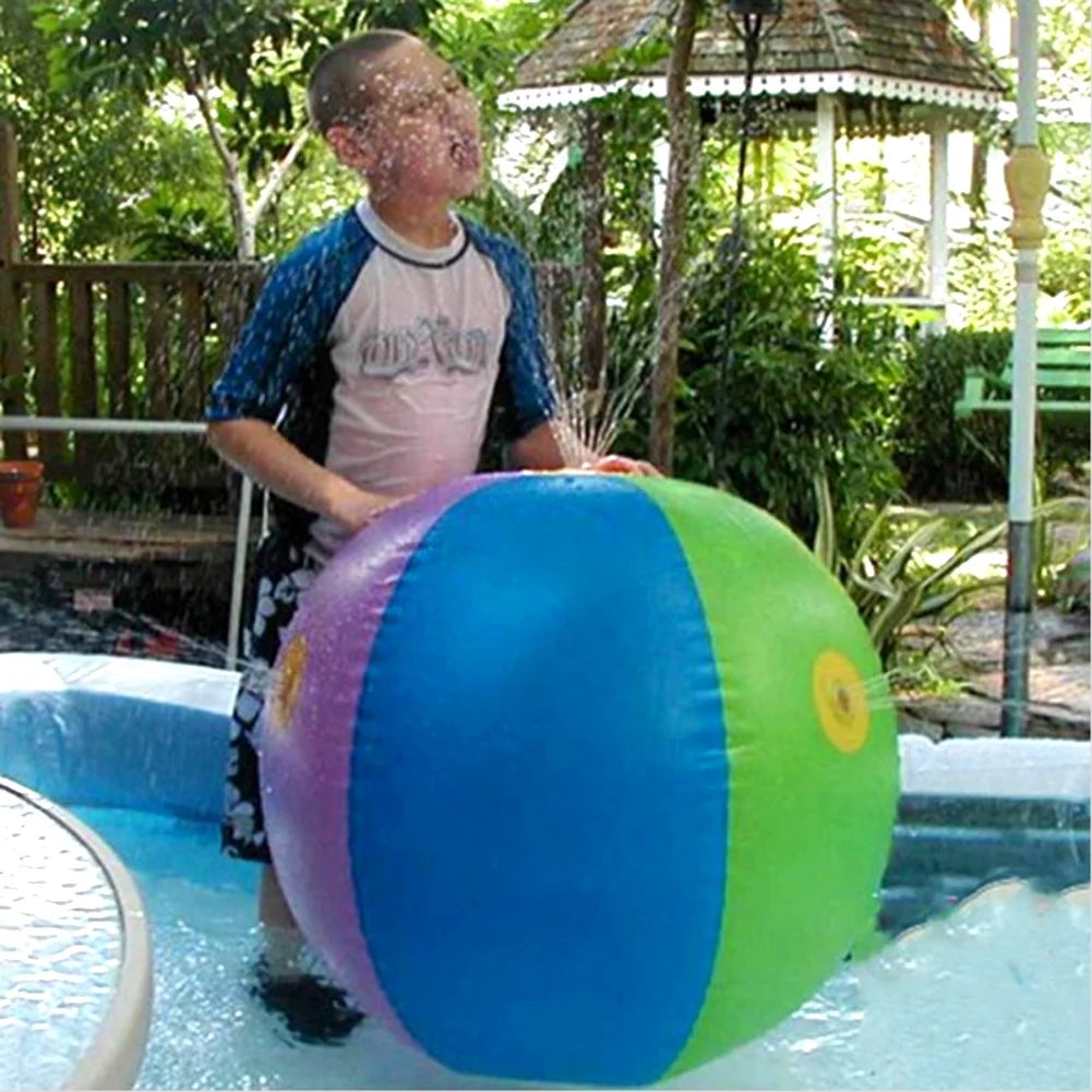 Ludlz Kids Inflatable Beach Sprinkler Water Spray Ball for Garden & Parties 30" B766940