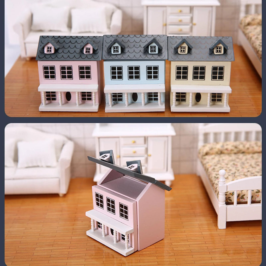 VIEGINE Miniature Villa Dollhouse Furniture Toy for 1:12 DIY BJD Dolls W18326