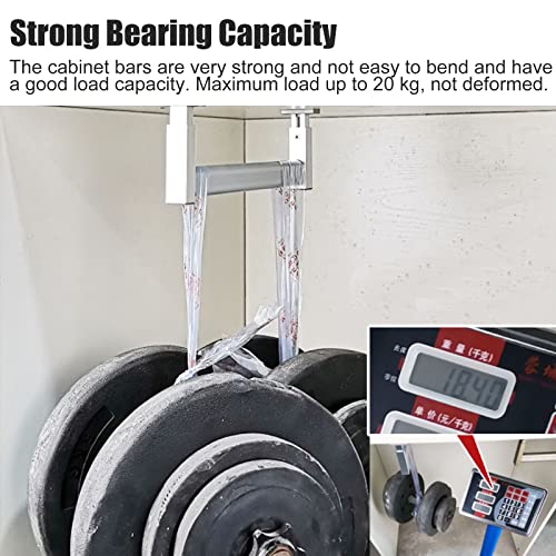 Closet Hanging Clothes Rod, Heavy Duty Wardrobe Pole Support with Screws & Flange N91342