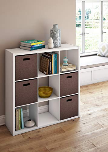 ClosetMaid 6 Cube Storage Shelf Organizer, Black Finish H413092