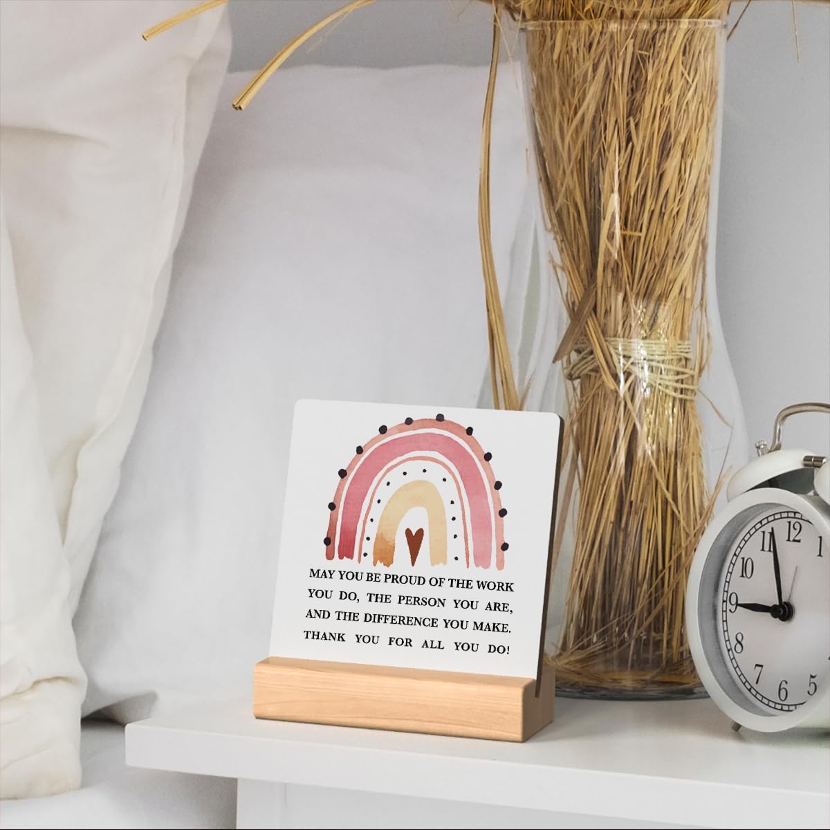 Motivational Desk Decor for Women Office Cubicle 4x4 Inches V537412